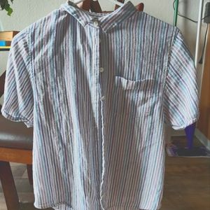 Pastel Madewell shirt💜🤍💙